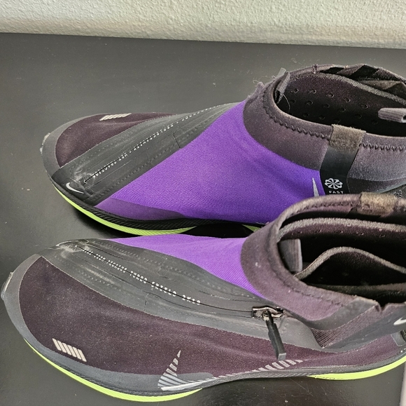 Nike Zoom Pegasus Turbo Shield Black Voltage Purple Running Sneakers Size 8.5 - Picture 3 of 16